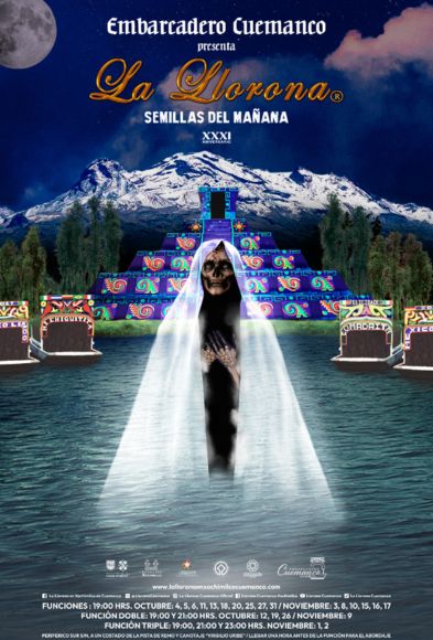 Cartel La Llorona Xochimilco 2024